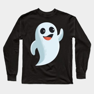 funny cute lovely ghost - Halloween costume Long Sleeve T-Shirt